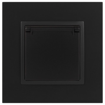 Розетка с заземлением и со шторкой, без рамки с крышкой Эра Эра Elegance 14-2103-05-1