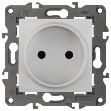 Розетка без заземления, без рамки Эра Эра Elegance 14-2105-01