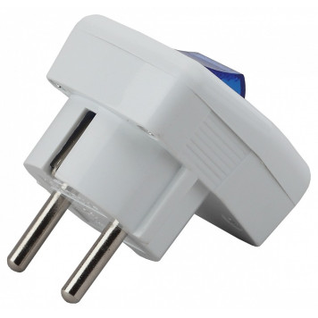 Вилка прямая с заземлением Эра Vx5-W