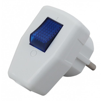 Вилка прямая с заземлением Эра Vx5-W-1