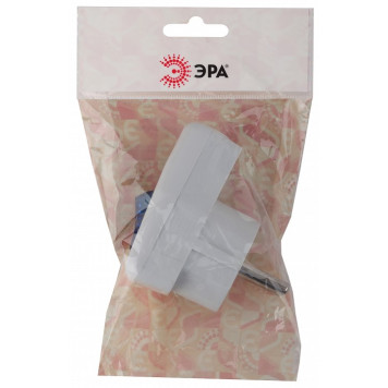 Вилка прямая с заземлением Эра Vx5-W-2