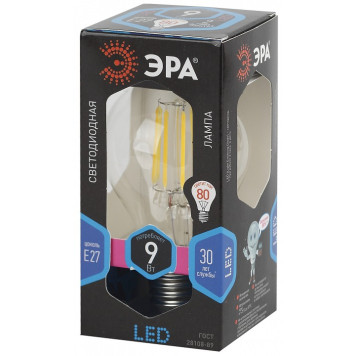 Лампа светодиодная Эра F-LED F-LED A60-9W-840-E27-4