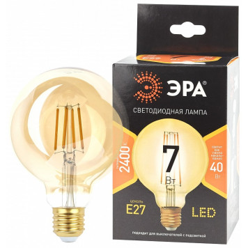Лампа светодиодная Эра F-LED F-LED G95-7W-824-E27 gold-2