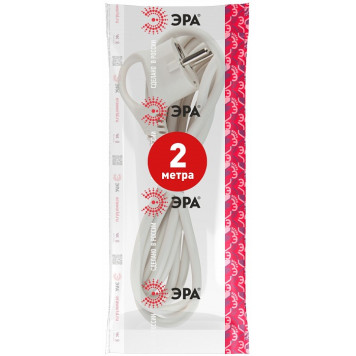Сетевой провод Эра U-3x1-2m-W-3