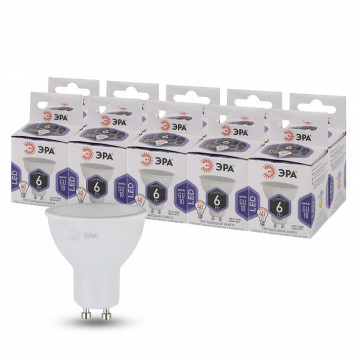 Лампа светодиодная Эра Стандарт LED MR16-6W-860-GU10-4