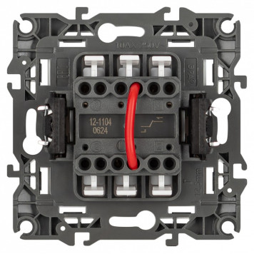 Переключатель двухклавишный без рамки Эра Эра 12 12-1104-01М-2