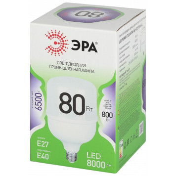 Лампа светодиодная Эра Green Line E27/E40 80Вт 6500K LED POWER T120-80W-865-E27/E40 GL-2