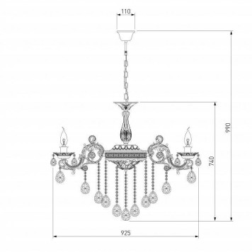 Подвесная люстра Bogate apos;s Versales 283/10 Strotskis-8