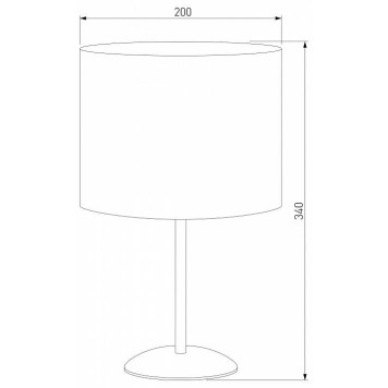 Настольная лампа декоративная TK Lighting Tercino 5278 Tercino Blue-1