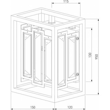Накладной светильник Bogate apos;s Cella 377/1 Strotskis-2