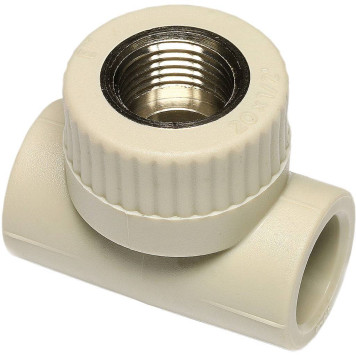 Tройник Ekoplastik ППР с внутренней металлической резьбой 32x1.