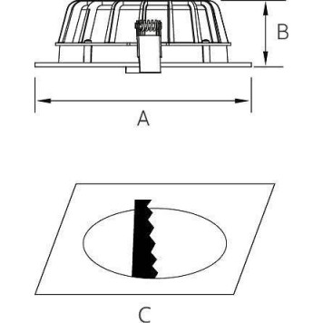 Встраиваемый светильник Fiberli CDEW 11130103-2