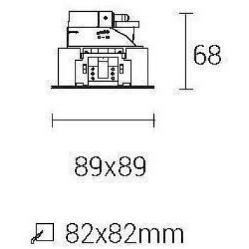 Встраиваемый светильник Fiberli 100401Y 12170101-2