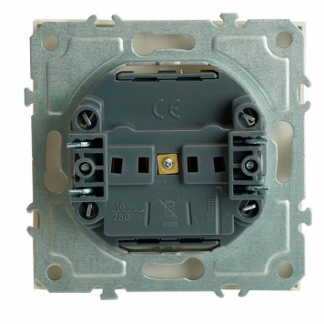 Розетка без заземления и с шторкой, без рамки Stekker RST16-5109-01 49876-3