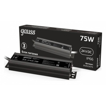 Блок питания с проводом Gauss 202022075-1