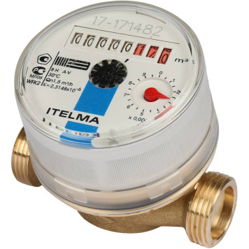 Счетчик воды ITELMA WFK20.D080 (49548) для холодной воды, Ду=15 мм, L=80 мм