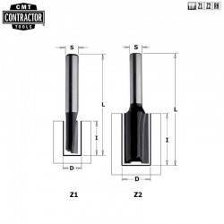 Фреза концевая CMT-contractor пазовая S=8 D=16x20x57,2 Z=2 (K911-160)