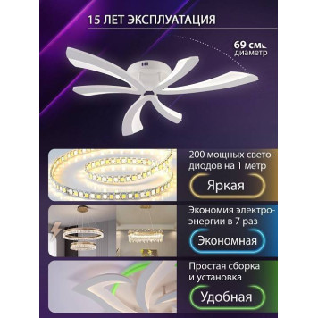 Потолочная люстра Natali Kovaltseva VIO LED LAMPS 81453-4