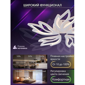 Потолочная люстра Natali Kovaltseva RIF LED LAMPS 81118/4C-5