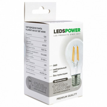 Лампа светодиодная LEDS POWER A60 007144-2