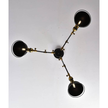 Люстра на штанге LUMINA DECO Valmonti LDP D015-3 BK-2