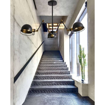 Люстра на штанге LUMINA DECO Valmonti LDP D015-3 BK-3