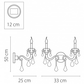 Бра Osgona Lusso 788624-2