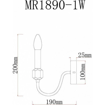 Бра MyFar Lena MR1890-1W-1