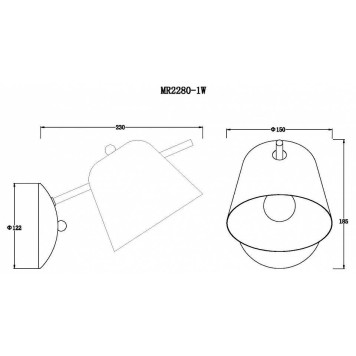 Бра MyFar Clementine MR2280-1W-4