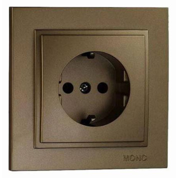 Розетка с заземлением Mono Electric Despina 102-232321-117