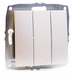 Выключатель трехклавишный без рамки Mono Electric Despina / Larissa 500-002522-114