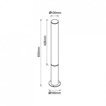 Наземный низкий светильник Mantra GANT 9156-3