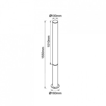 Наземный высокий светильник Mantra GANT 9157-3