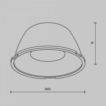Линза Maytoni Downlight LensD43-24-3