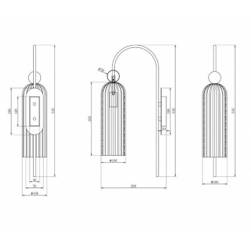 Бра Maytoni Antic MOD302WL-01CG-2
