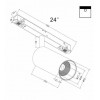 Светильник на штанге Maytoni Focus LED TR032-4-12W3K-S-DS-B