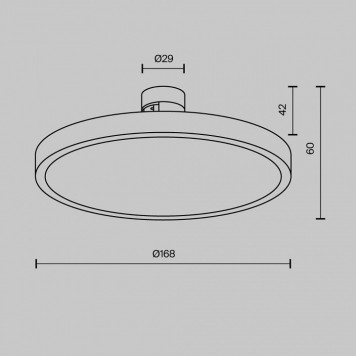 Накладной светильник Plato TR153-1-10W3K-PT-4