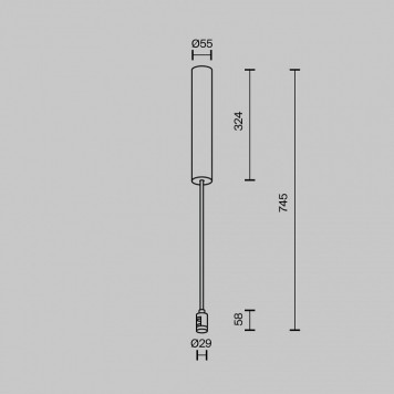 Крепление для трека Maytoni TRA159C-BB1-PT-2