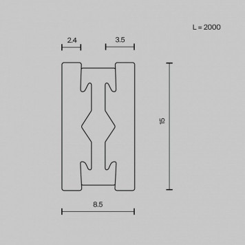 Трек подвесной Maytoni Busbar trunkings Flarity TRX154-112PT-4