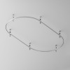 Трек подвесной Maytoni Busbar trunkings Flarity TRX154-2SR-D1200-PT