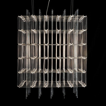 Подвесная люстра O-LUCE Cosmic Glass ячейка 15*15 см 1094011-0-1