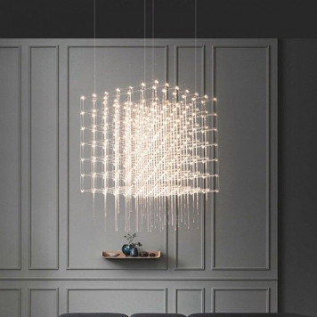 Подвесная люстра O-LUCE Cosmic Glass ячейка 15*15 см 1094011-0-4