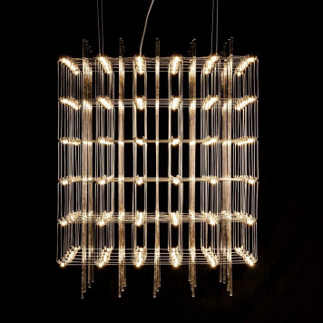 Подвесная люстра O-LUCE Cosmic Glass ячейка 15*15 см 1094011-6-3