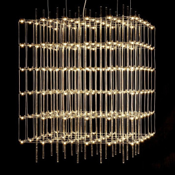 Подвесная люстра O-LUCE Cosmic Glass ячейка 15*15 см 1094011-6-4