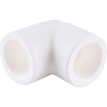 Угольник Kalde d=20 90 градусов для сварки полипропиленовых труб (белый)