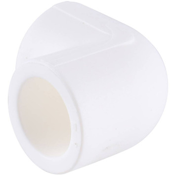 Угольник Kalde d=20 90 градусов для сварки полипропиленовых труб (белый)-3