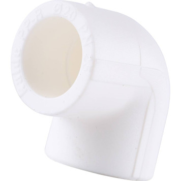 Угольник Kalde d=20 90 градусов для сварки полипропиленовых труб (белый)-6