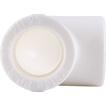 Угольник Kalde d=20 90 градусов для сварки полипропиленовых труб (белый)-7