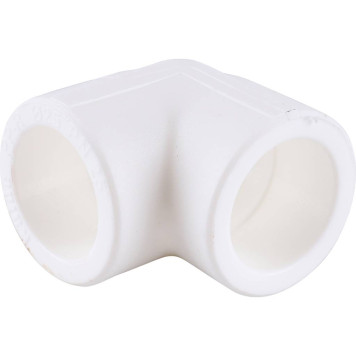 Угольник Kalde d=25 90 градусов для сварки полипропиленовых труб (белый)