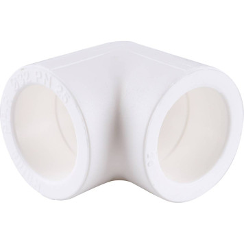 Угольник Kalde d=32 90* для сварки полипропиленовых труб (белый)-1